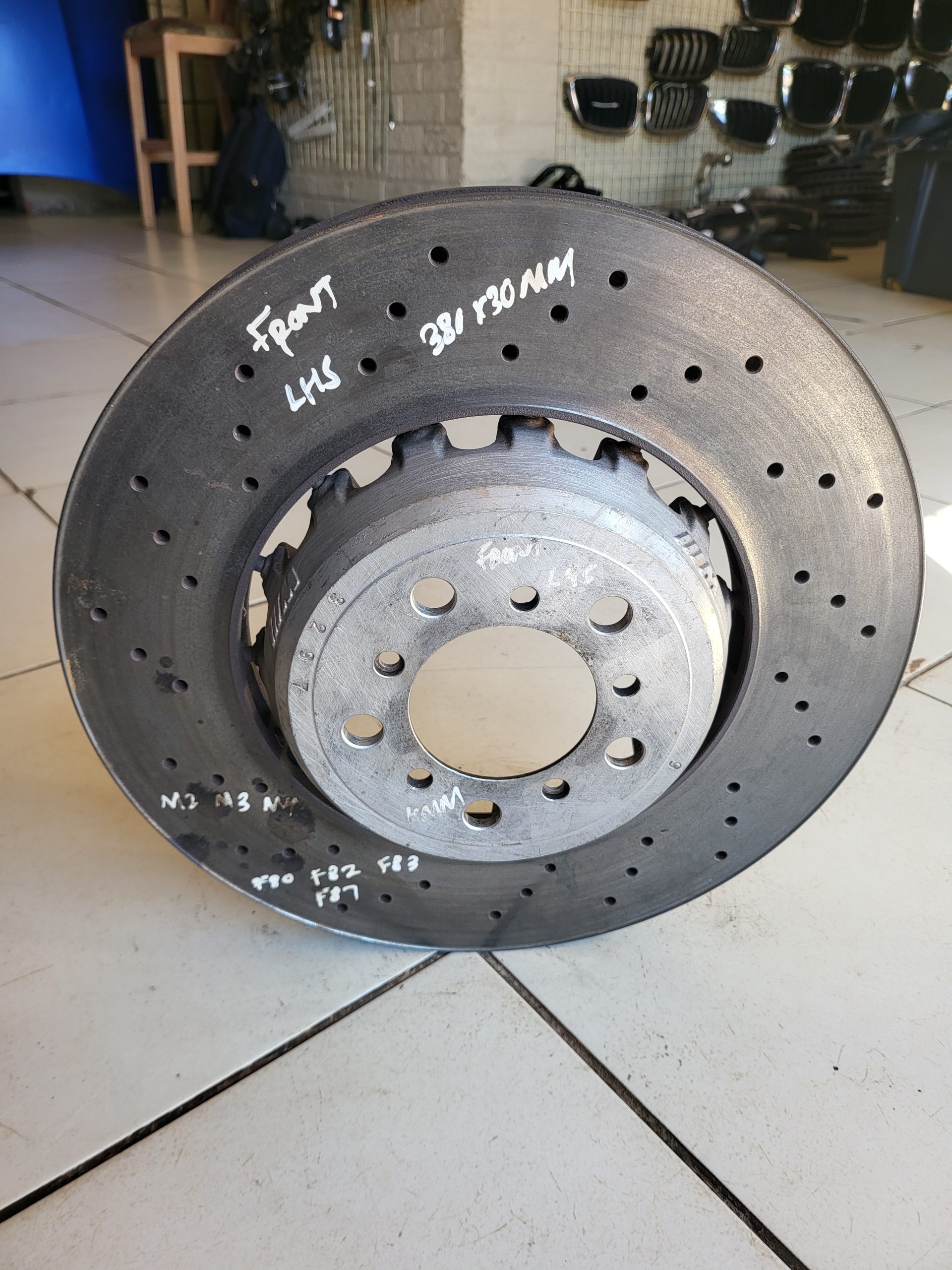 BMW front left 380x30mm brake disc M2 M3 M4 F80 F82 F83 F87
