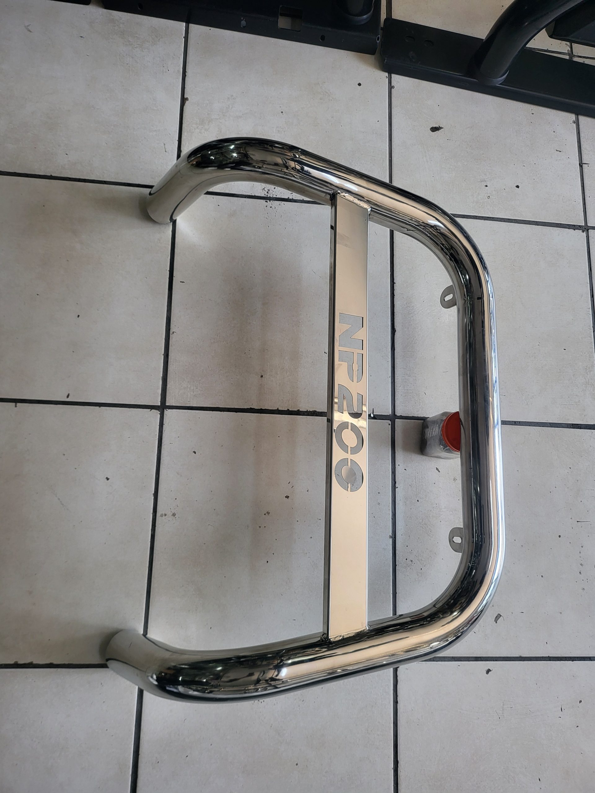 Nissan NP200 front nudge bar stainless steel