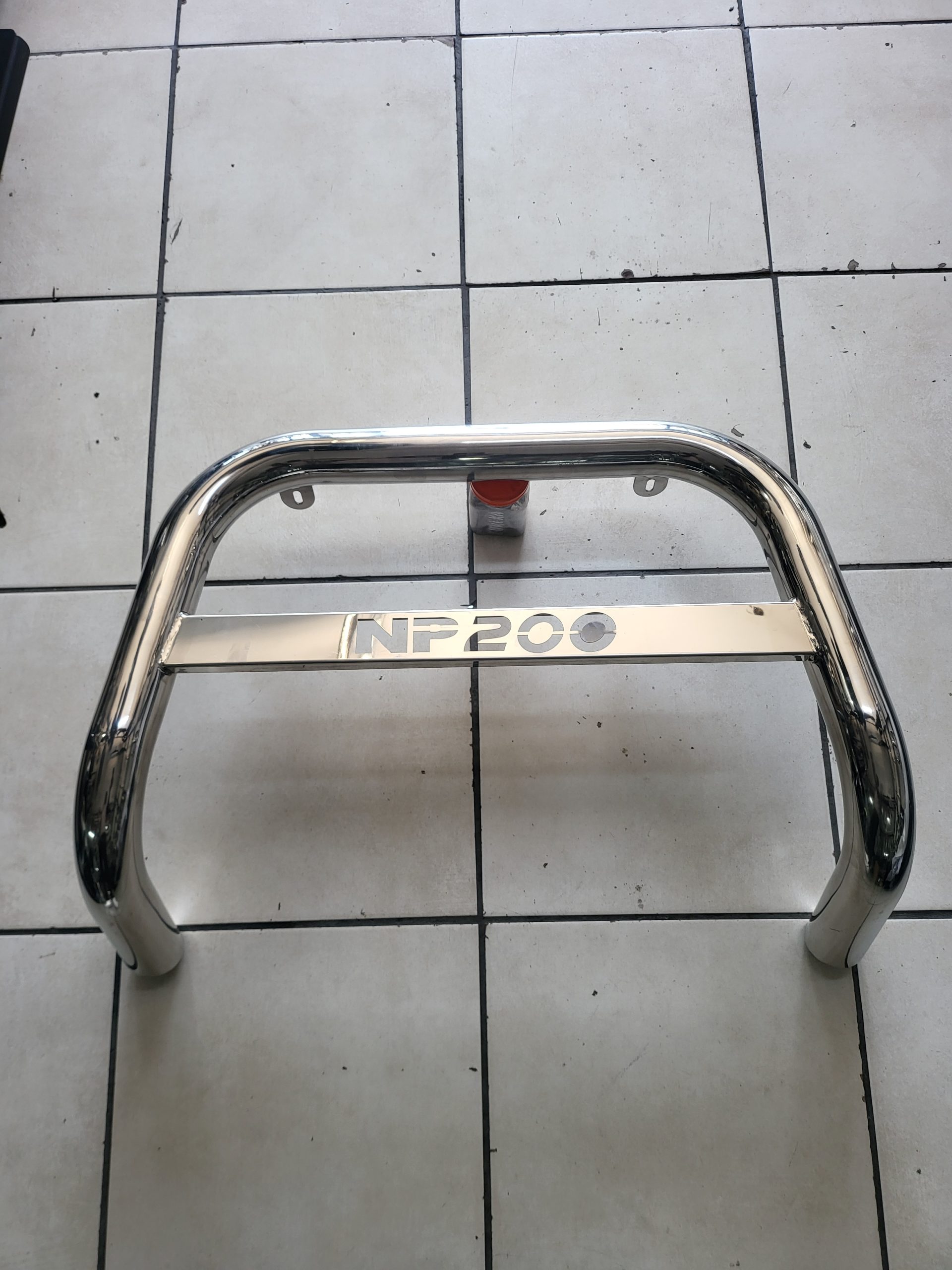 Nissan NP200 front nudge bar stainless steel