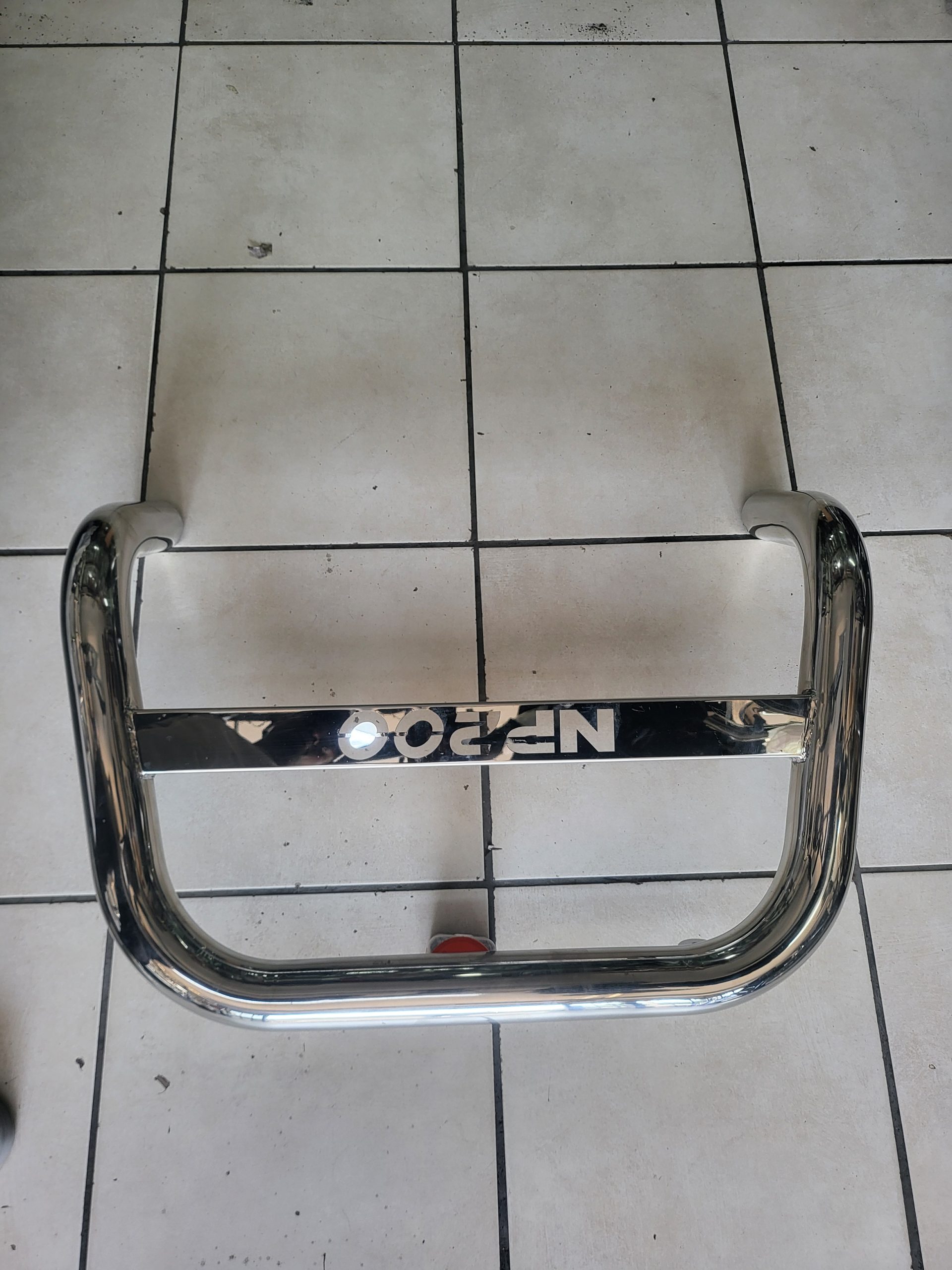 Nissan NP200 front nudge bar stainless steel