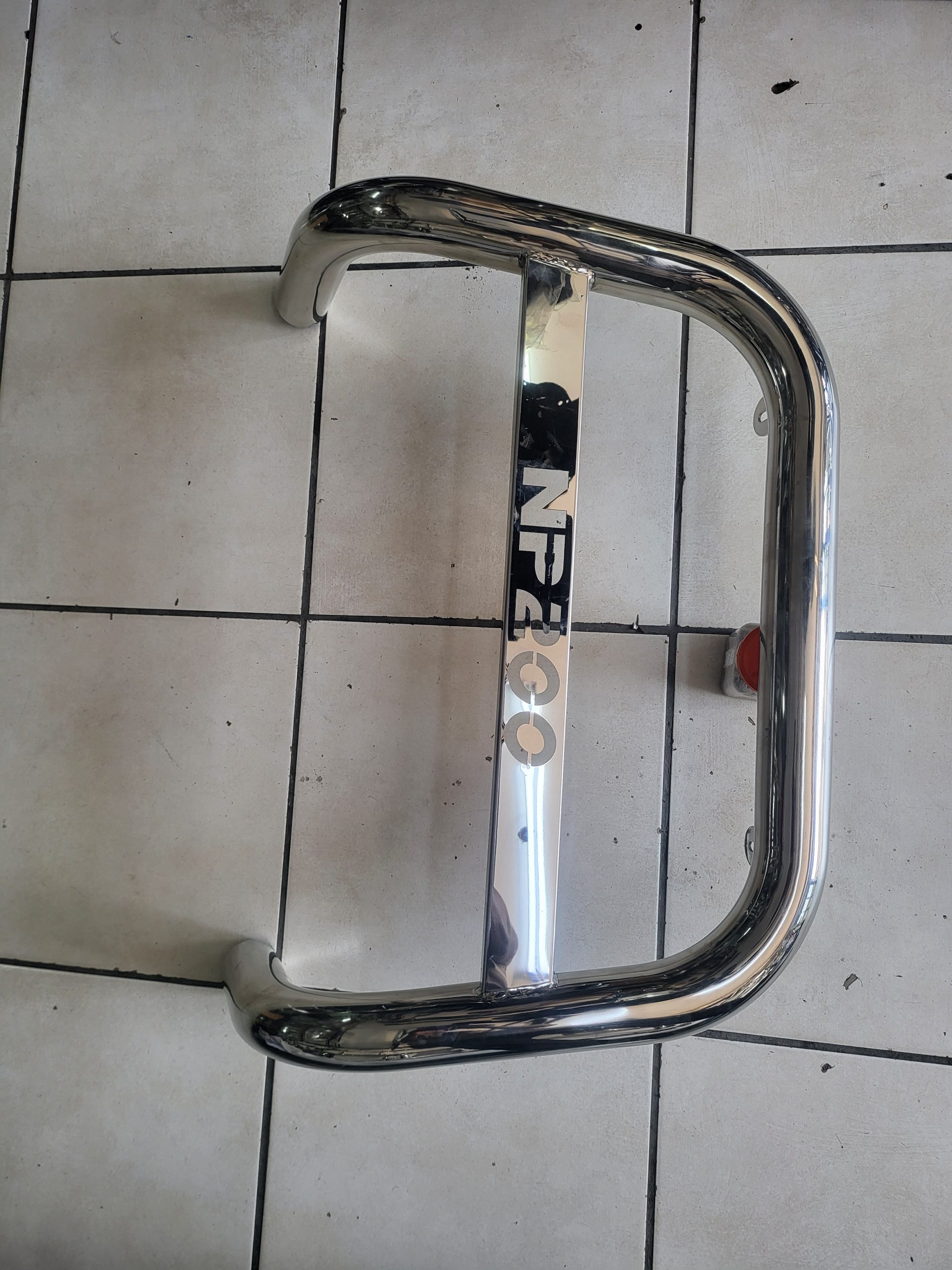Nissan NP200 front nudge bar stainless steel