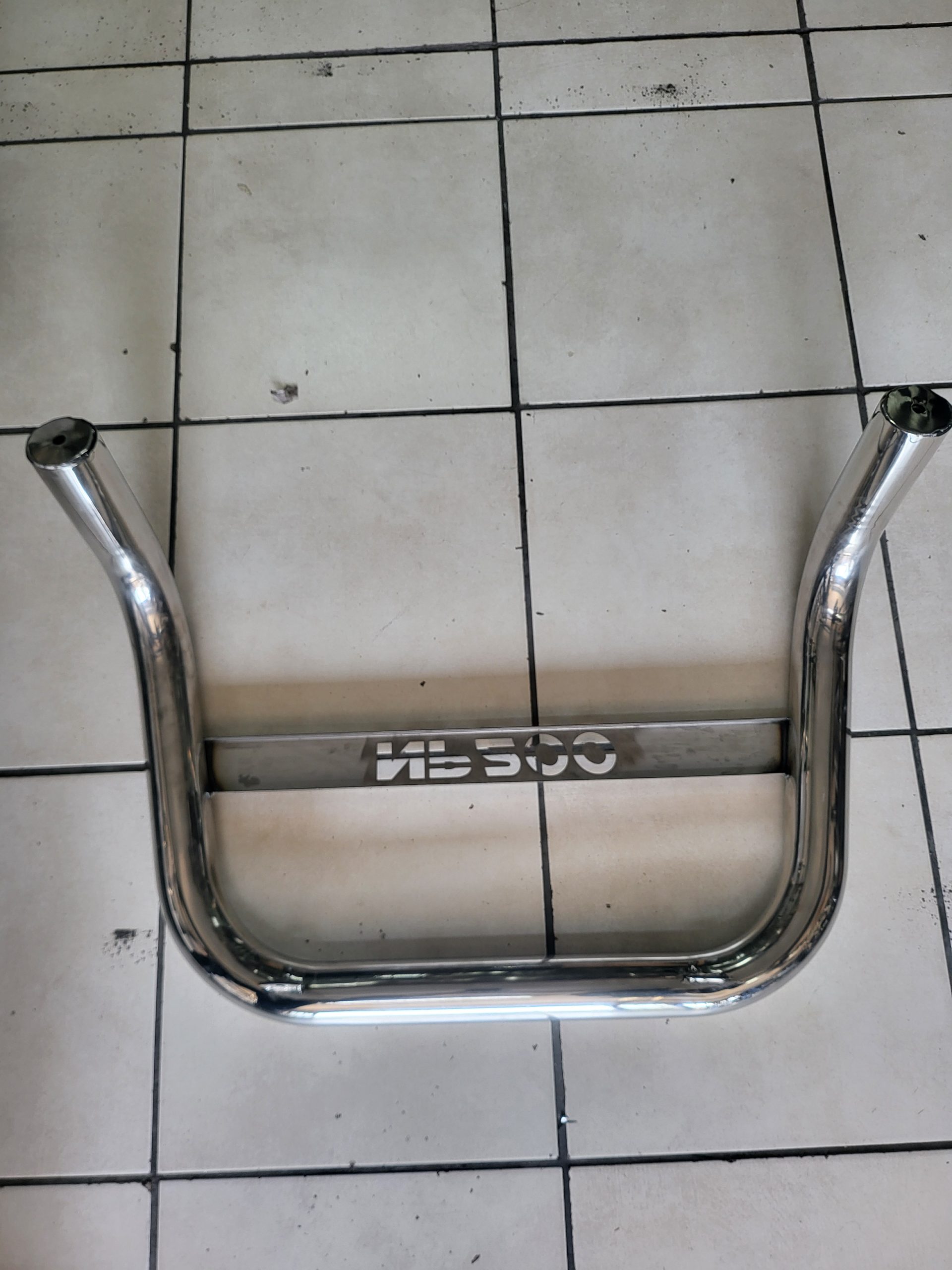 Nissan NP200 front nudge bar stainless steel