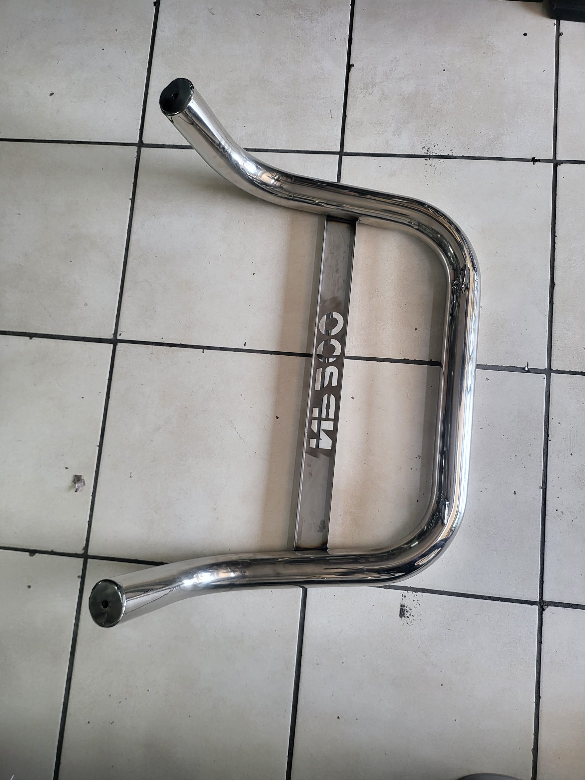 Nissan NP200 front nudge bar stainless steel
